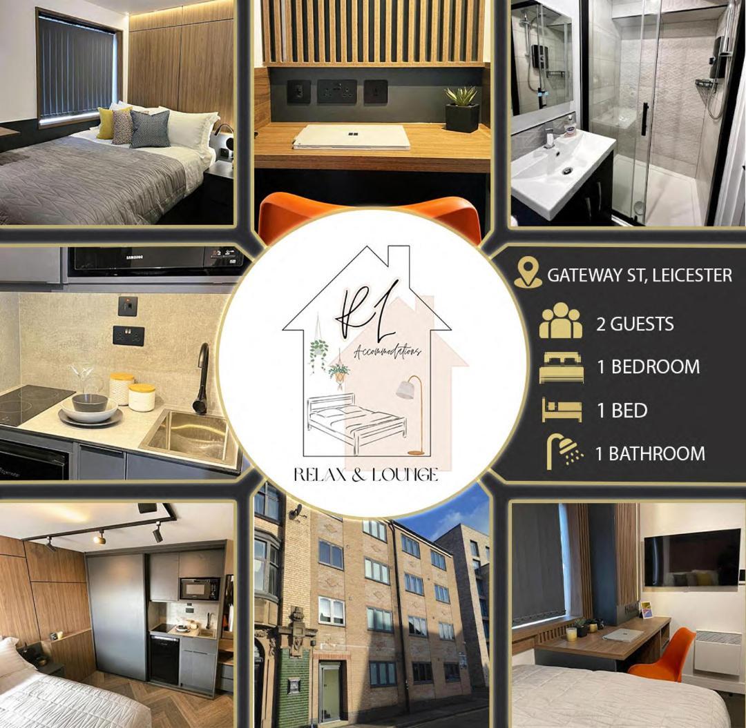 Deluxe 1 Bed Studio 2A Near Royal Infirmary & Dmu Leicester Luaran gambar